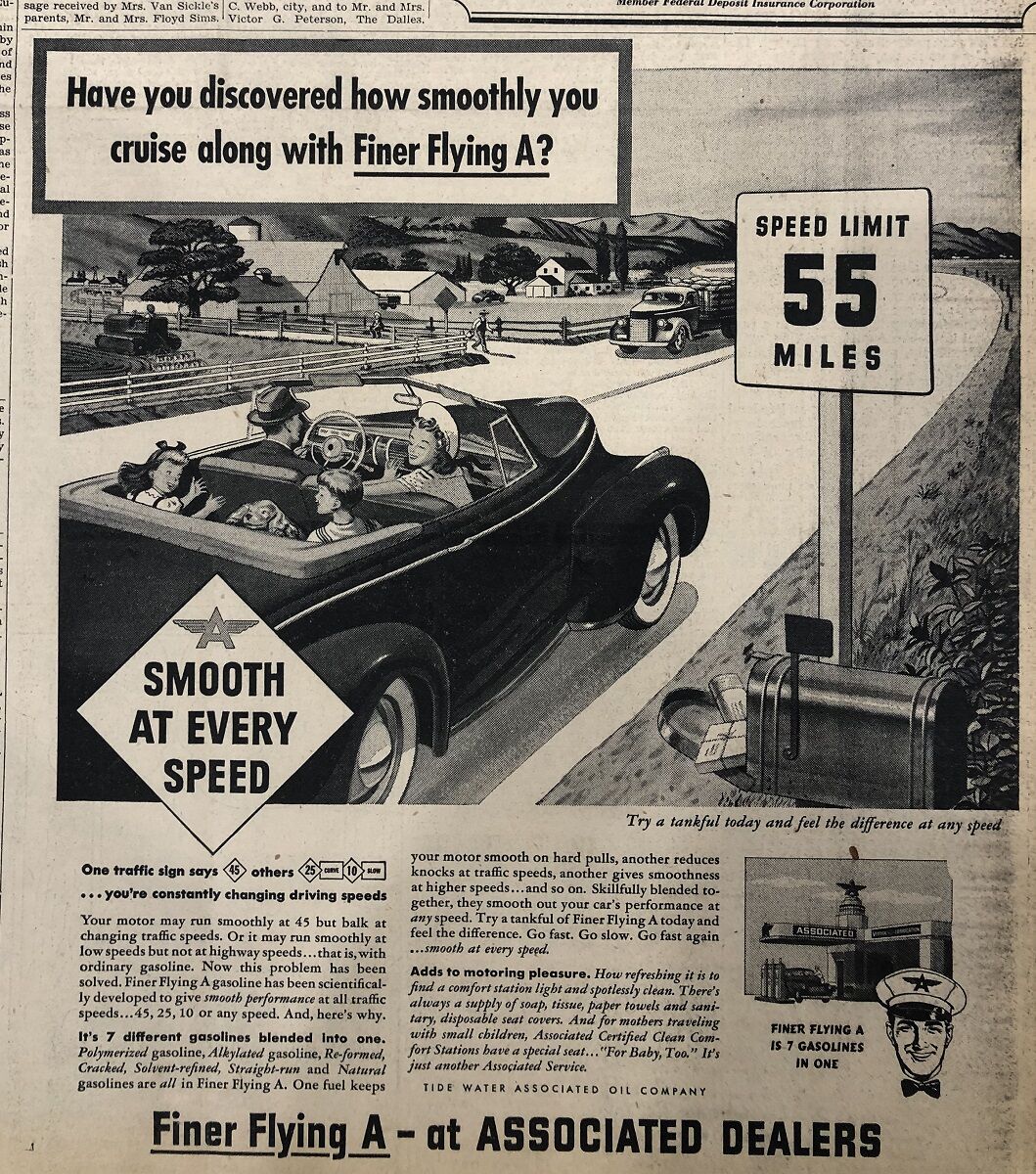 The Dalles Daily Chronicle ad 1941
